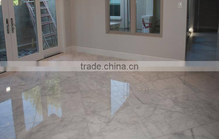 Manufaturer flooring designs natural stone white marble tile price in india