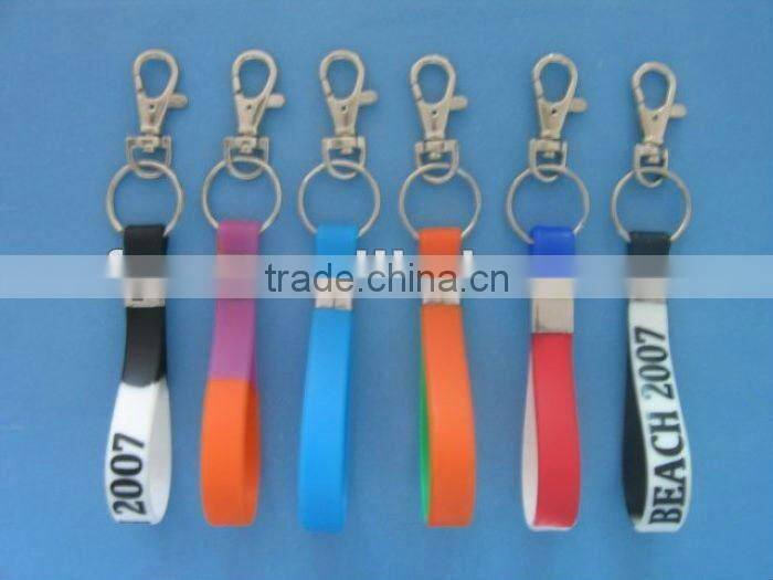 FDA silicone keychain promotion keychain silicone keyring