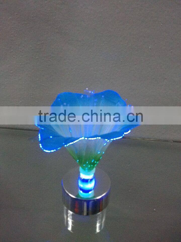 handmade 7colors LED fiber optic artificial flower wedding decoration