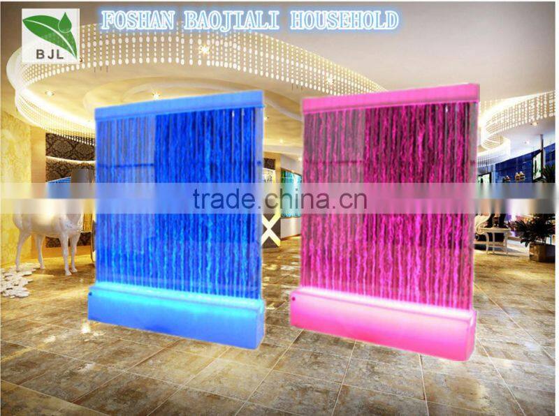 High quality LED vortex acrylic water bubble wall panel Office Partitions