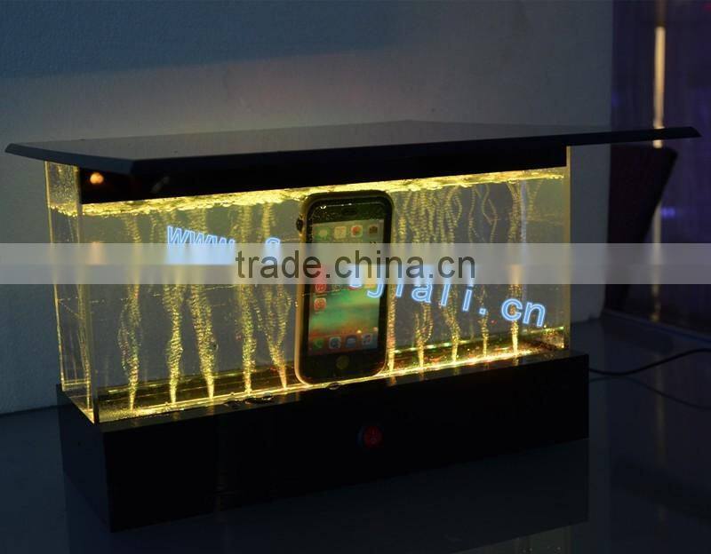 Moblie phone cover acrylic led waterproof display stand