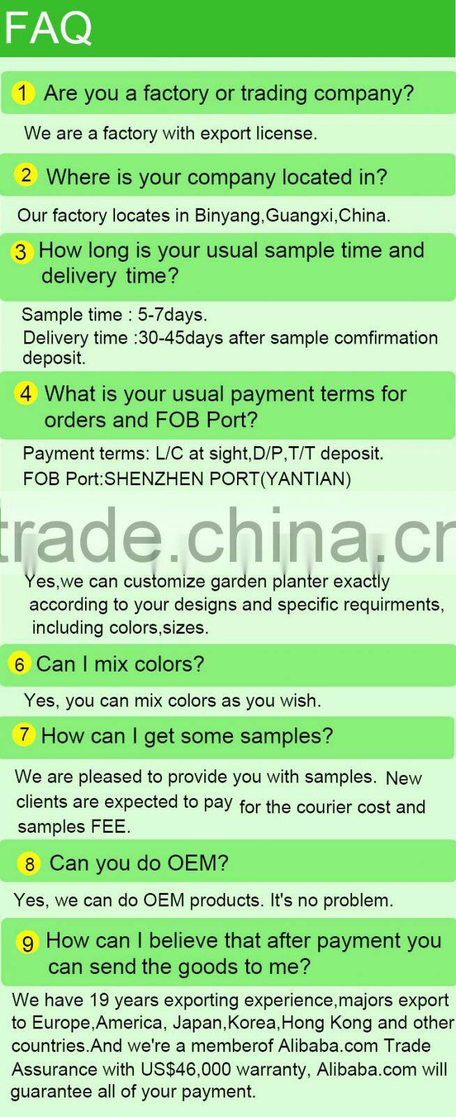 Decoration garden wooden flower pots stands and flower planter