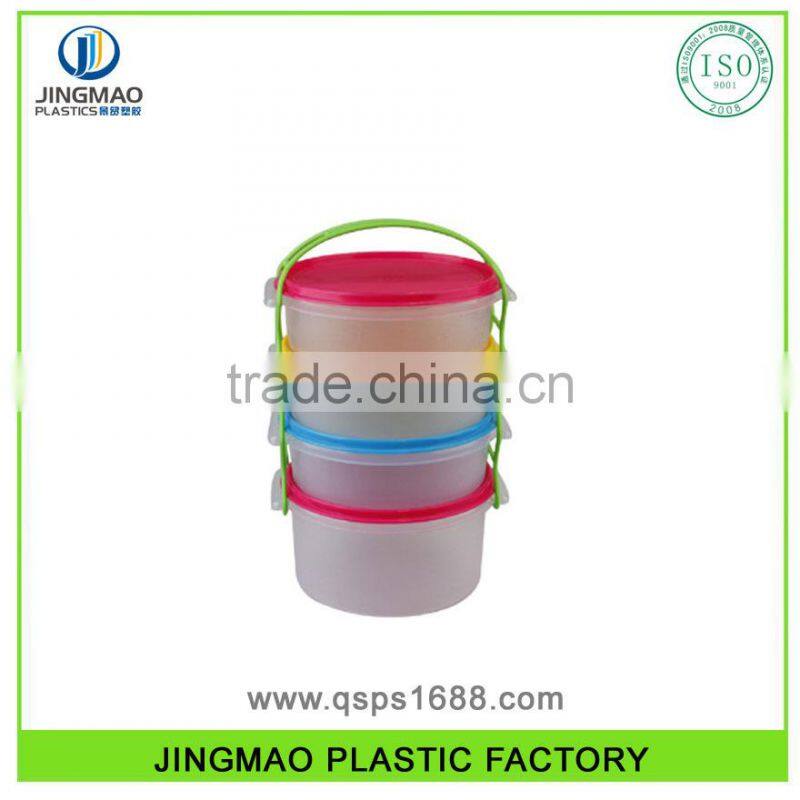 Easy Open Food Grade Portable Plastic Microwave Good Container