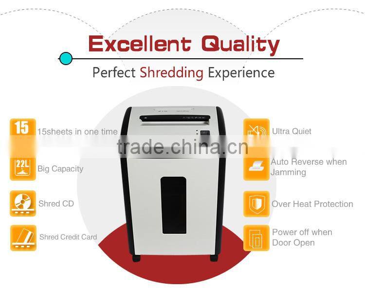 JP-620S economic paper shredder office machinery with small apperance white anc black color