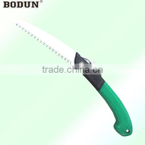 B9006 11.5" big design green with black plastic handle folding pruning saw&hand saw