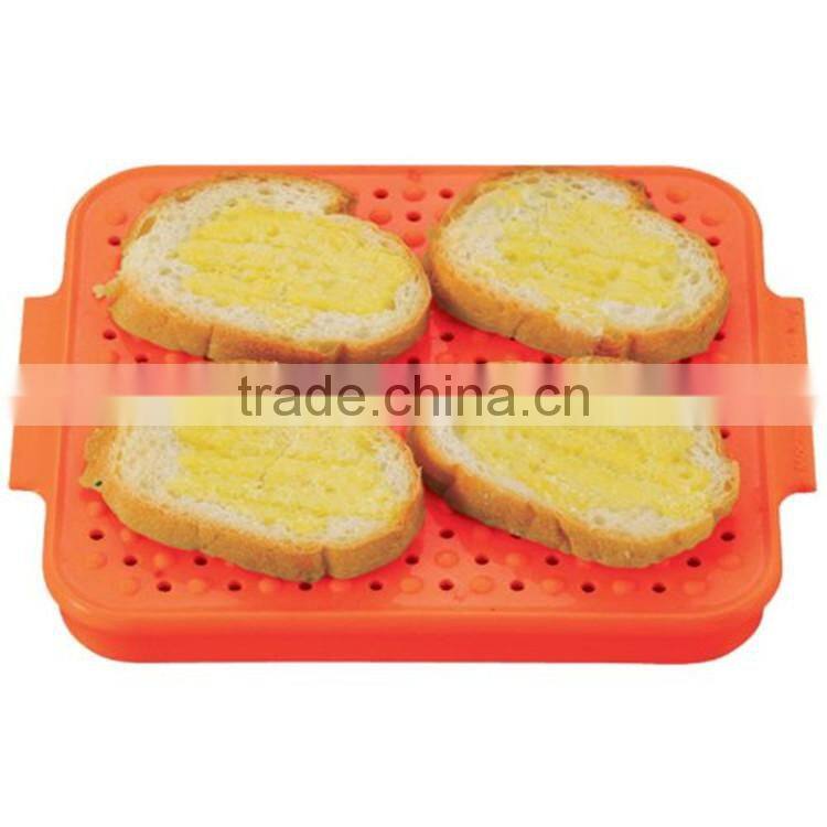 Advanced Kitchen Tools Silicone Non Stick Fat Reducing Mat Microwave Biscuit Baking Tray