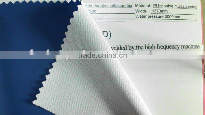 PU coated raincoat fabric