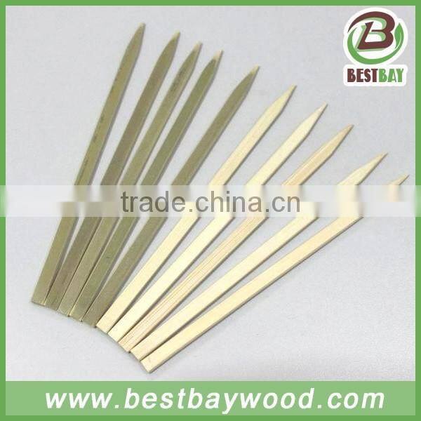 Flat green bamboo skewer Kebab Bamboo Skewers