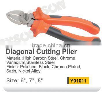 Professional combination plier with rubber handle