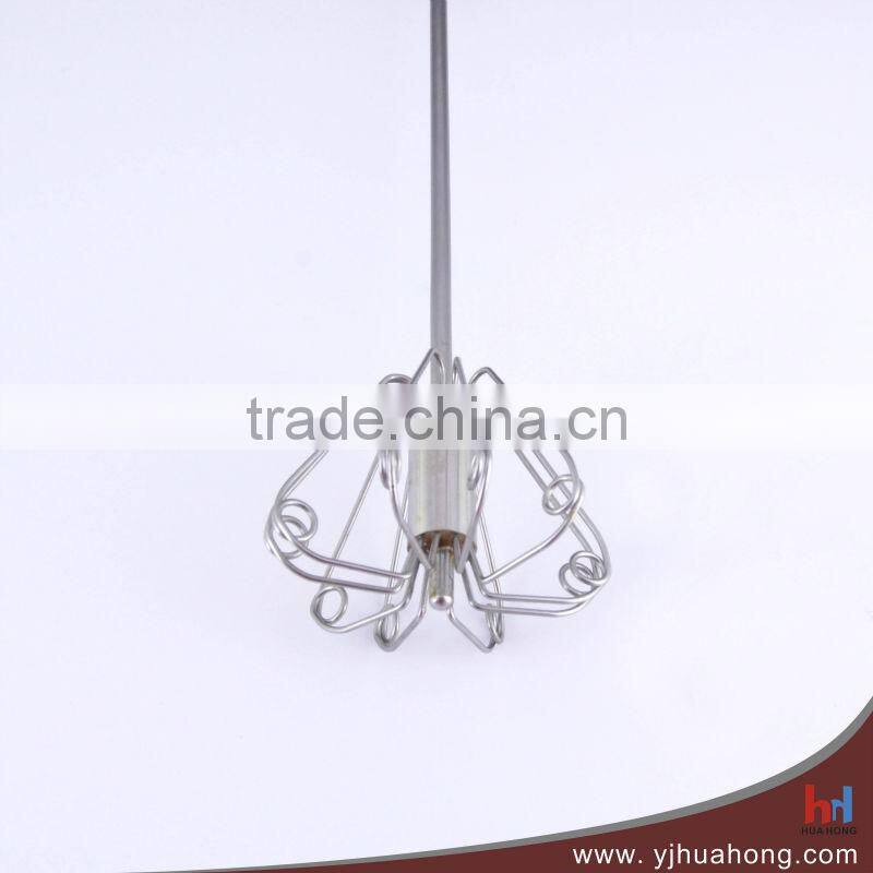 Kitchen Egg Cream Beater ,Press Rotating Whisk
