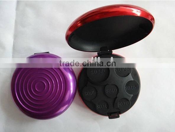 Aluminium EURO US Coin Holder Wallet