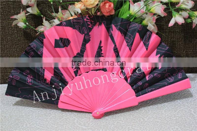 Customise Printing Folding Plastic Fan as promotional Gift