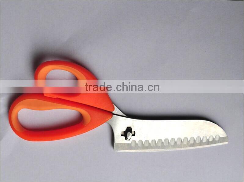 Plastic Handle White Kitchen Scissors With Stainless Steel RTKS004AP