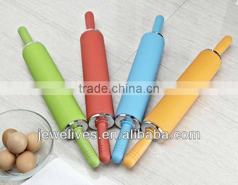 Silicone kids flour noodle rolling pin