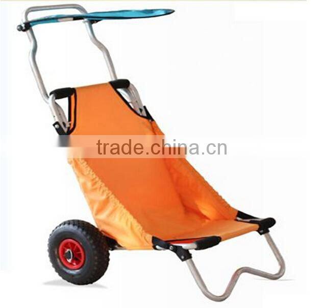 Kayak Cart & Surfboard Chair Trolley Collapsible Canoe Cart Carrier