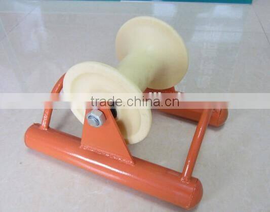 Three Wheels Aluminum Alloy and Nylon Cable Rolling Pulley