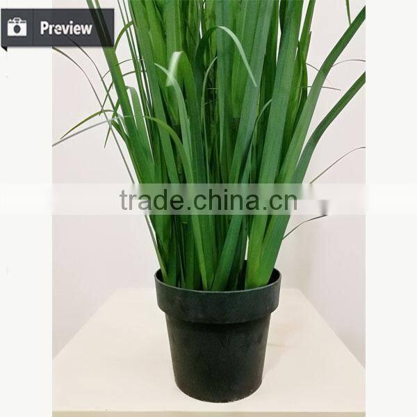 63 Inch Nature Look Artificial Grass Potted Onion Grass with Weed Fake Pots Plant