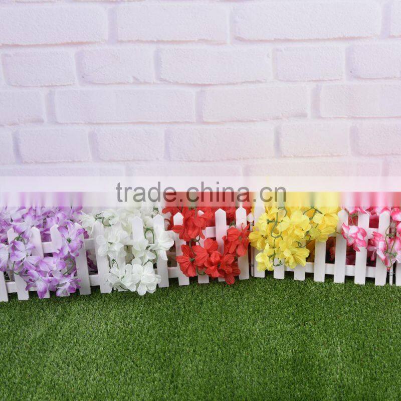 artificial hanging vine plant silk leaf garland