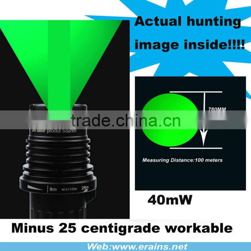 Subzero Laser Beam Adjustable Night Vision Solution of 40-50MW Green Laser Designator illuminator Flashlight