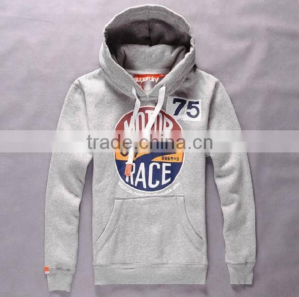 2014 Fashion Plain Jersey hoodies for men with logo print