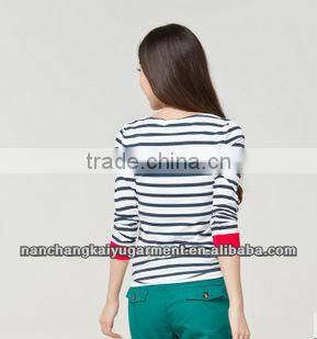 stripe fashion t-shirt with high qulity