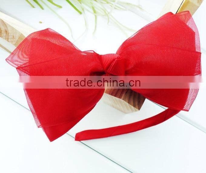 Chiffon princess headband baby headdress with Bow-knot for baby girls