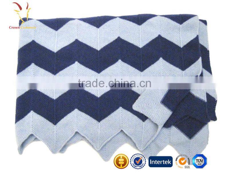 Pattern Cashmere Baby Knitted Blanket Wholesale