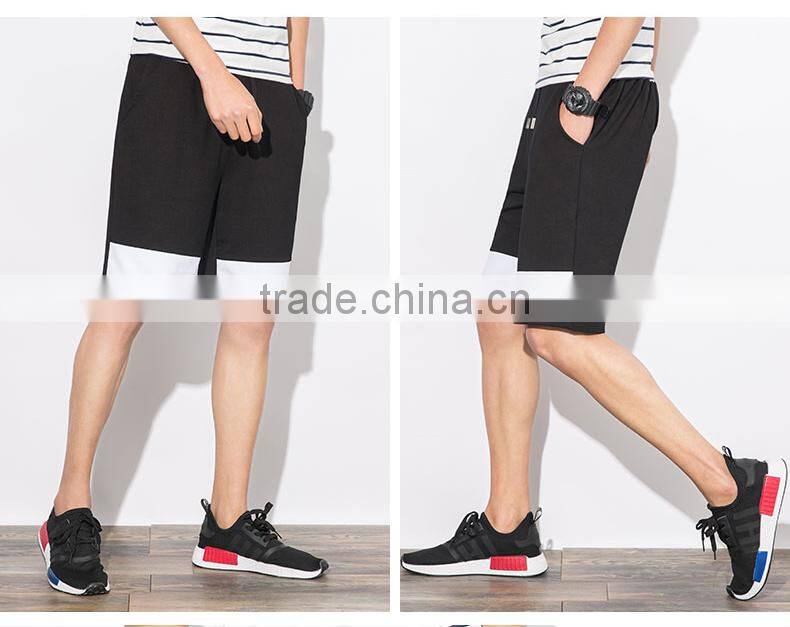fashion men sports cotton elastic customed gym shorts active shorts