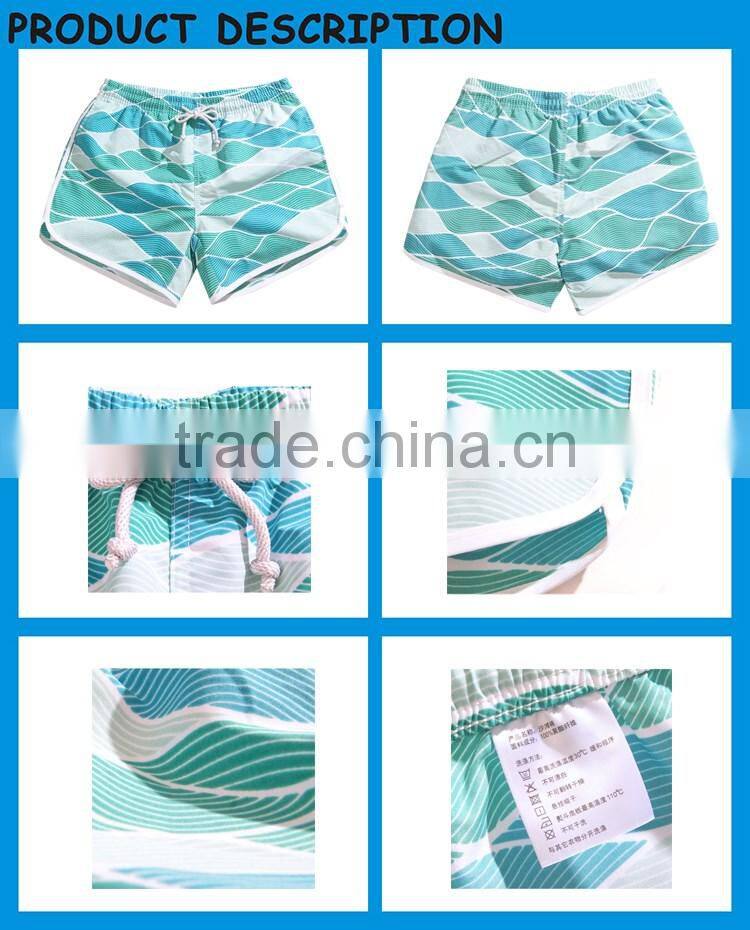 Colorized Flowers Printing Ready Made Ladies Sport Wear Fashion Girls Beach Shorts