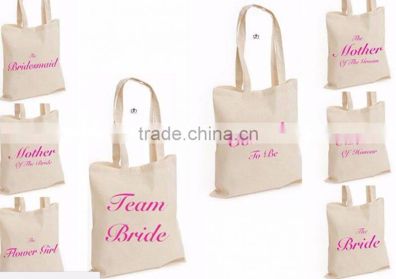 Printed Wedding Party Bridal Tote Bags Bridesmaid Favour Hen Party Gift Bag BB001