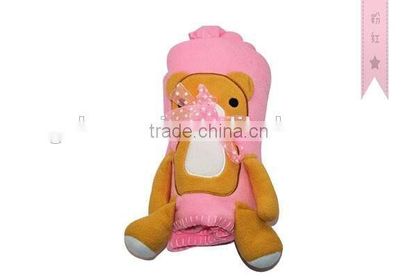 China supplier 3D bear baby blanket