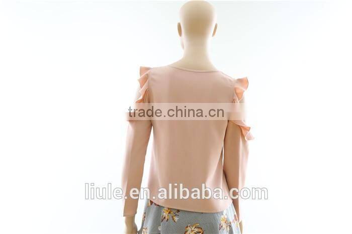 Fashionable ladies sexy blouse casual blouse for women