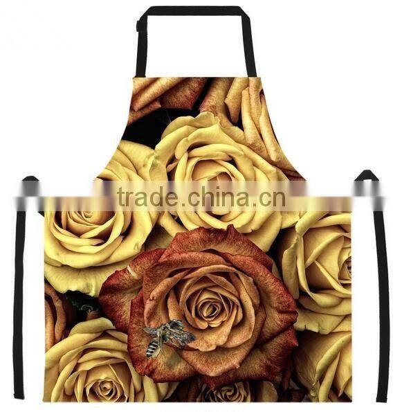 Unisex cheap purple bib aprons kitchen adult bib aprons