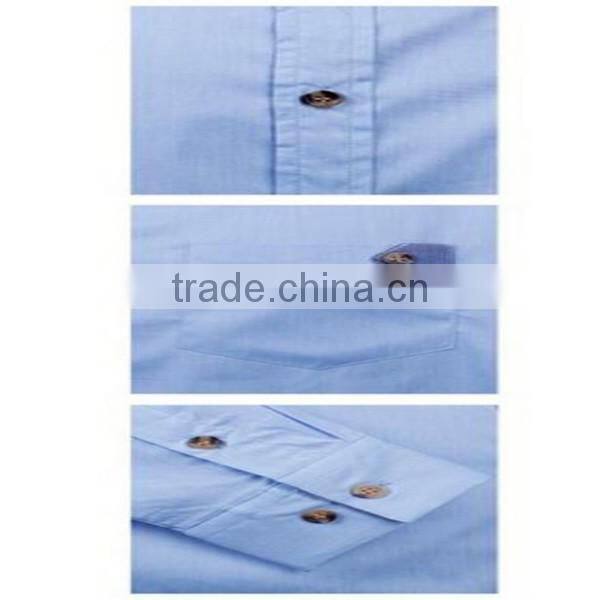 2016 new wholesale Stylish Slim Fit Long Sleeve Contrast custom mens casual dress shirts