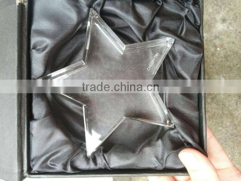 crystal star paper weight Age of the baby souvenirs