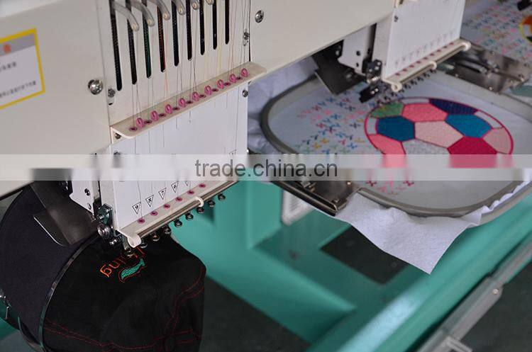 YINGYING 6heads Cap and T-shirt computer mixed embroidery machine