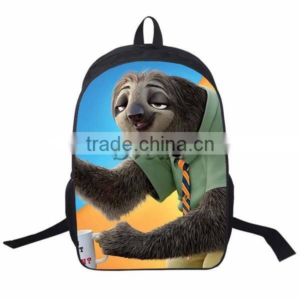 (Best Gift)New Movie Zootopia fashion Schoolbag for Children Factory Direct Sale wholesale Cartoon kids backpack