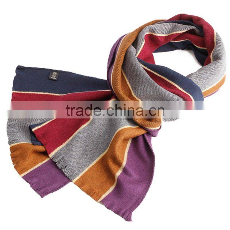 Wholesale 100% polyester jacquard knitted circle scarf
