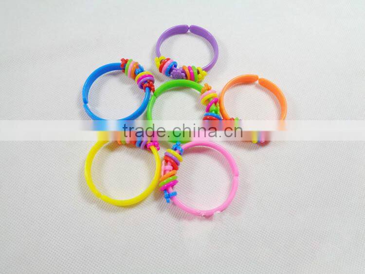 Fashion Plastic Bracelet Ring Set Jewelry Set for Kids-Bracelet+ Ring Set for Children's Day and Girls
