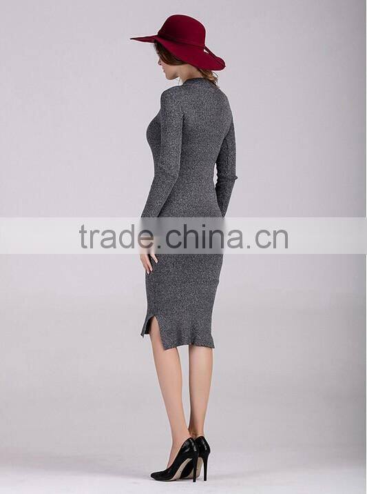 Women Fashion Design Maternity Dress Pregnant Stretch Bandage Long Sleeve Dresses For Ladies