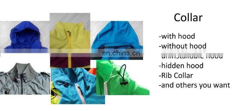 OEM Design Hot sales outdoor waterproof zip Contrast Color Logo printing Women Sport Winbreaker