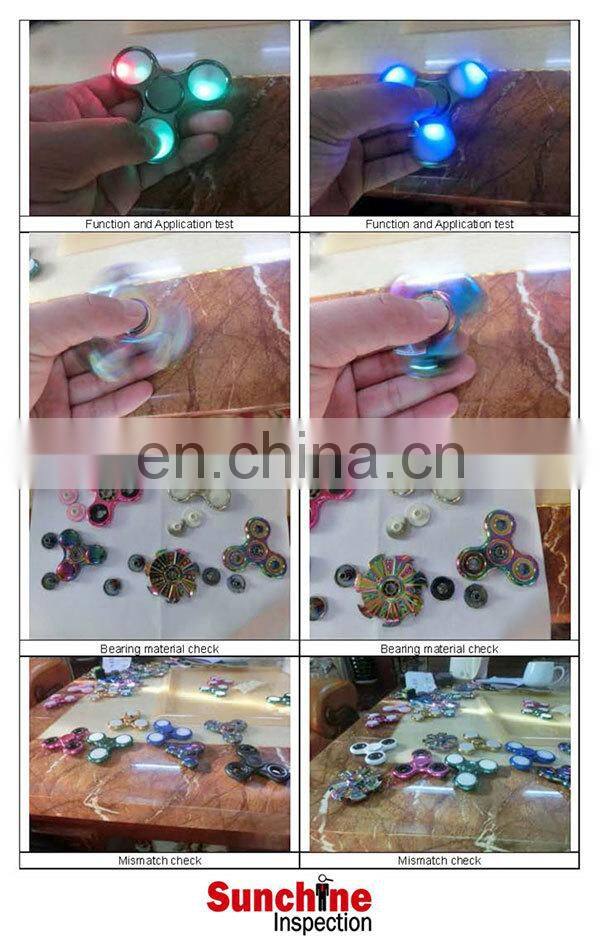 Fidget Spinner Quality Inspection Service / Product Quality Control Inspection and Testing / Sample Inspection Report