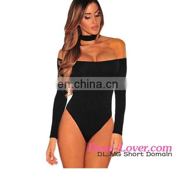 Black Mesh Print Long Sleeves Sexy Transparent Bodysuit Turkish Fashion Women Clothing
