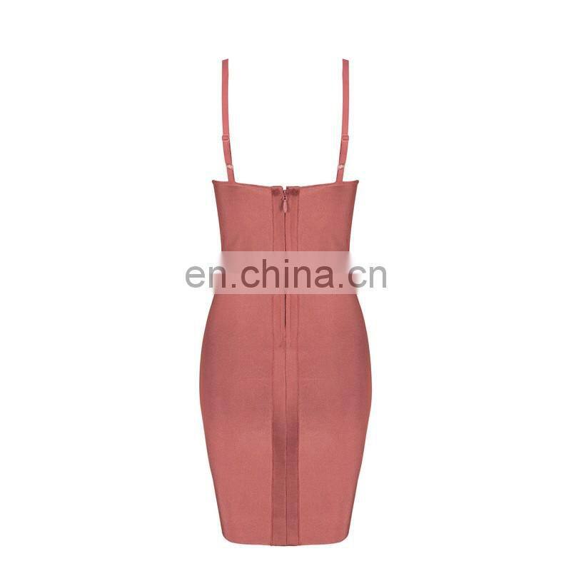 Amigo 2017 new designer strap dew chest sexy XXX bandage dress fashion slit mini evening dresses for ladis party wear