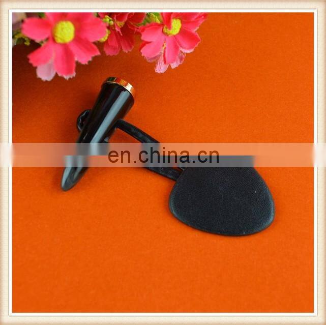 2015 fancy black coat buttons / decorative horn button / leather buttons for coat