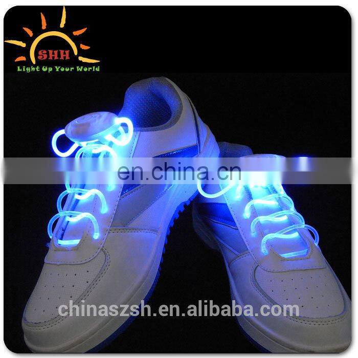 LED falshing shoelaces, colored shoe lace for party supply
