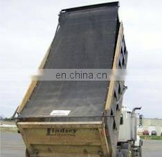 Dump Tarp with 2 Pockets & Grommets on 2 sides- Black Mesh