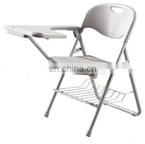 Black Color Study Chair With Writing Pad