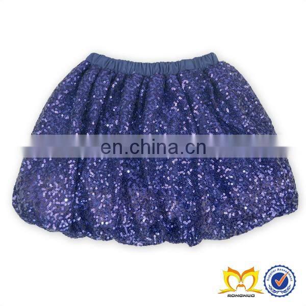 2019 Summer Style Silver Shiny Sequin TuTu Skirt Wholesale Baby Girls MiNi Skirt