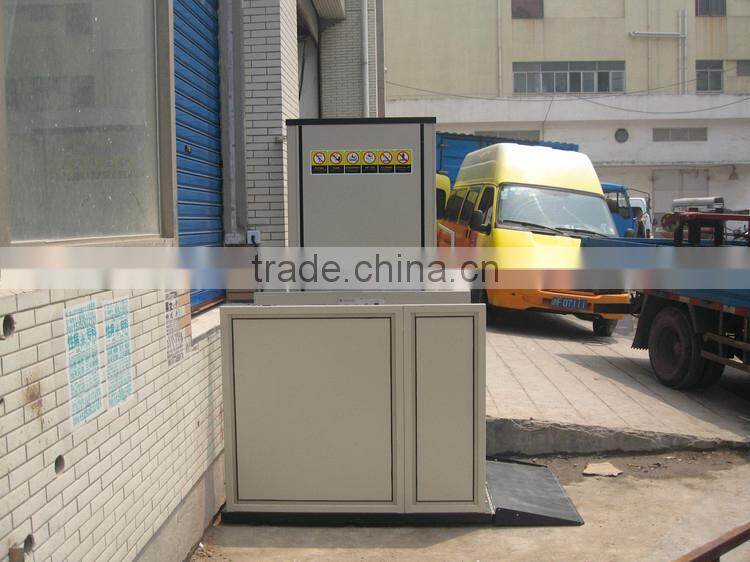 1 - 8m Wheelchair Lift For Disabled People / Home Use Small Elevator